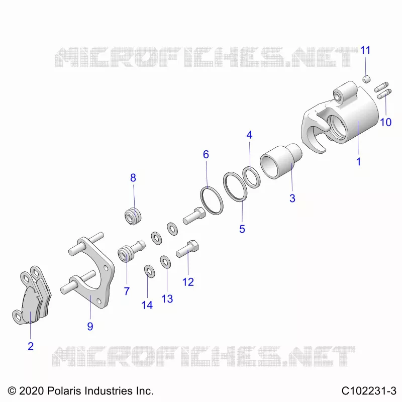 BRAKES, REAR CALIPER