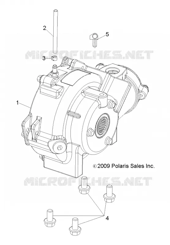 DRIVE TRAIN, FRONT GEARCASE MOUNTING