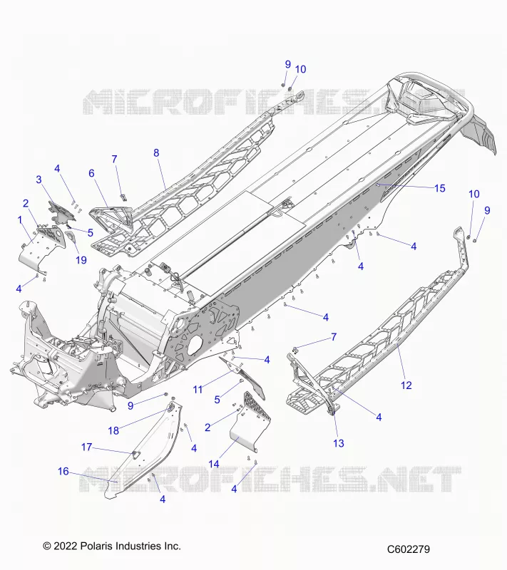 CHASSIS, CLUTCH GUARD, FOOTRESTS, AND RUNNINGBOARDS