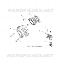 ENGINE, THROTTLE BODY AND FUEL RAIL