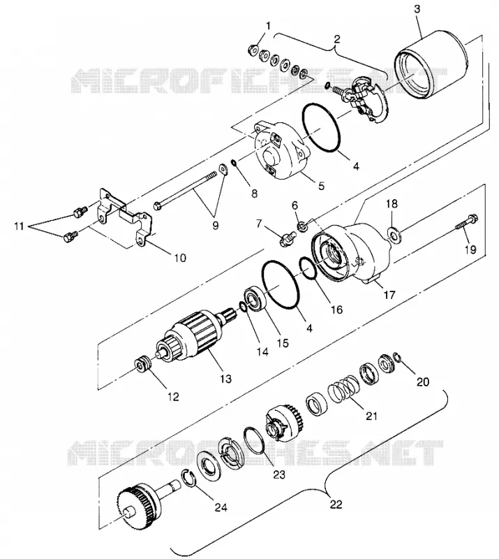 STARTING MOTOR TRAIL BOSS W97AA25C (4940574057C010)