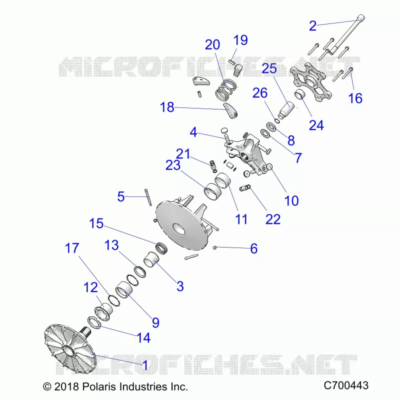 DRIVE TRAIN, PRIMARY CLUTCH