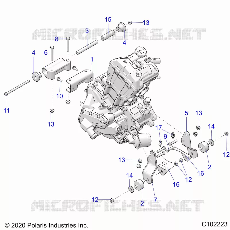 ENGINE, MOUNTING