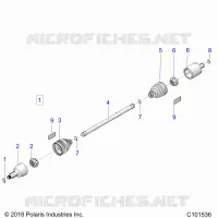 DRIVE TRAIN, DRIVE SHAFT, FRONT