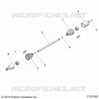 DRIVE TRAIN, REAR HALF SHAFT