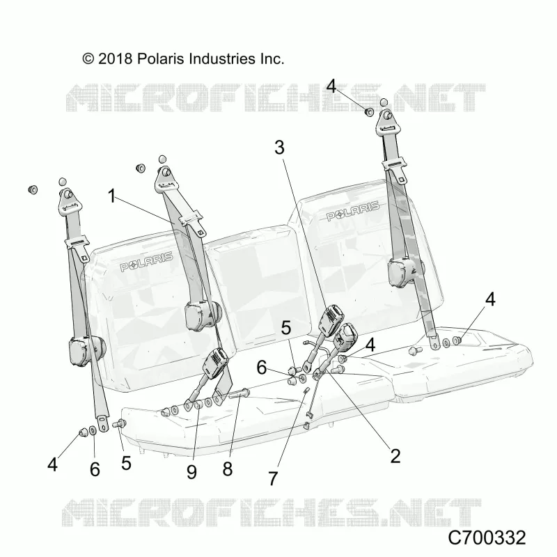 SEAT BELT AND MOUNTING