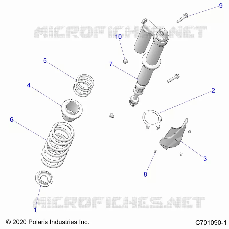 SUSPENSION, REAR SHOCK MOUNTING