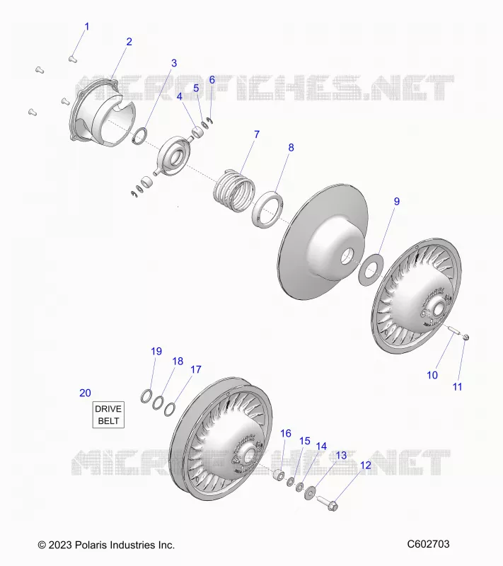 DRIVE TRAIN, CLUTCH, SECONDARY
