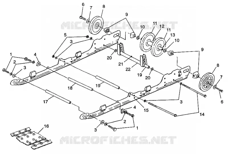 SUSPENSION 600 XCR 0975677, 600 XCR SE H975677 AND EUROPEAN 600 XCR SE E975 (4937963796B011)