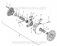 DRIVE CLUTCH 600 XC 0971776 AND EUROPEAN 600 XC E971776 (4937933793B013)