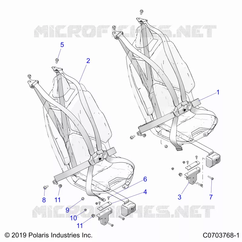 SEAT BELT MOUNTING, PREMIUM/ULTIMATE