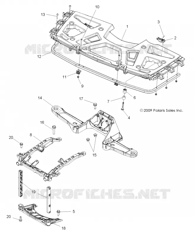 FRONT RACK and SUPPORTS