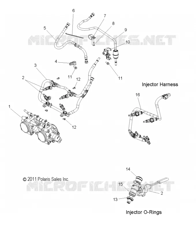 FUEL SYSTEM, RAIL, LINES AND THROTTLE  BODY