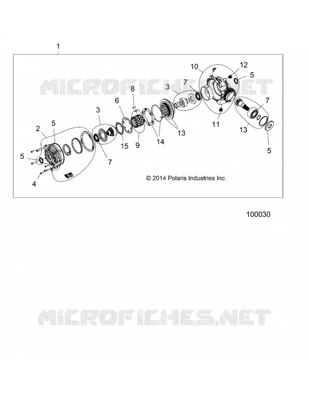 DRIVE TRAIN, FRONT GEARCASE INTERNALS