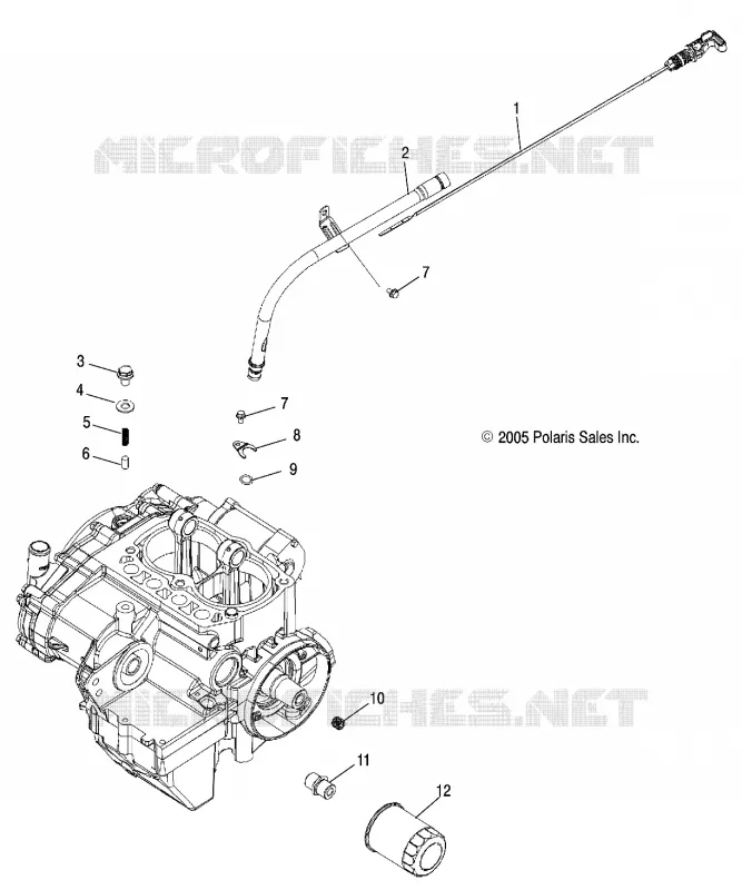 OIL FILTER AND DIPSTICK