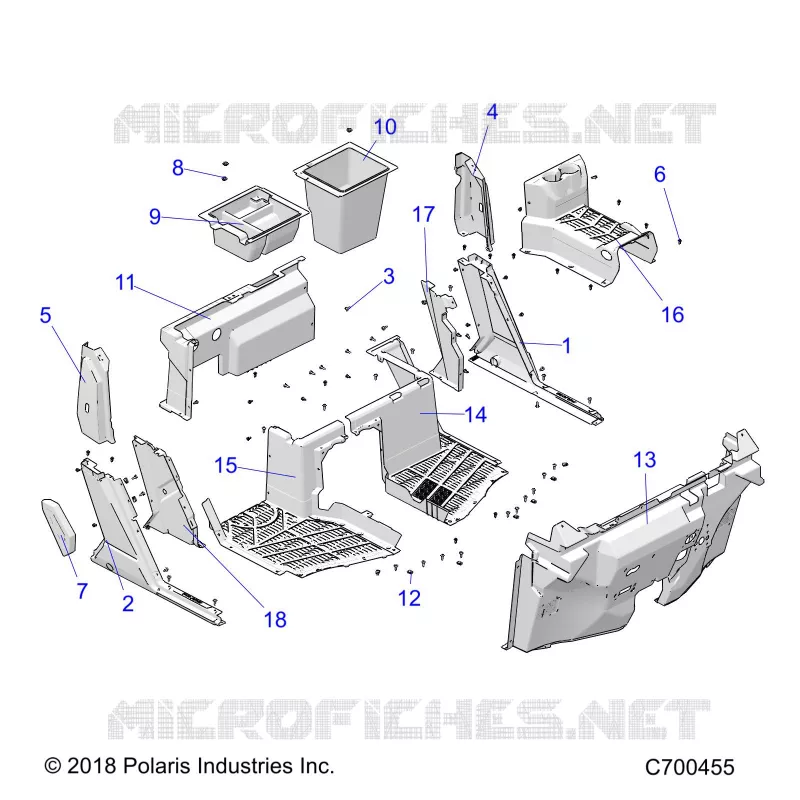 FRONT FLOOR & ROCKERS- R19RSW99AS/A9/AD/BS/B9/BD (C700455)