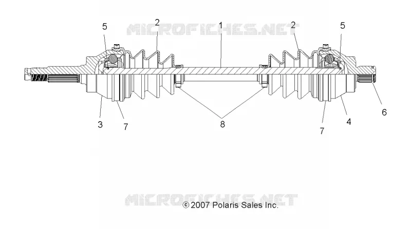 DRIVE TRAIN, FRONT DRIVE SHAFT