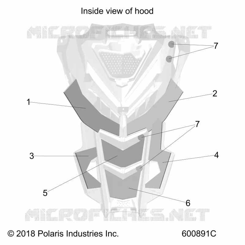 HOOD FOAM/FIBER