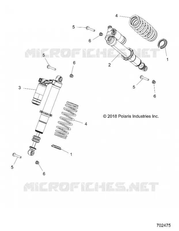 REAR SUSPENSION SHOCK MOUNTING