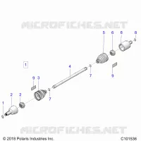 DRIVE TRAIN, DRIVE SHAFT, FRONT