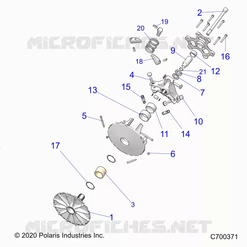 DRIVE TRAIN, PRIMARY CLUTCH
