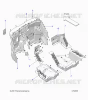 FLOOR PANELS, FRONT