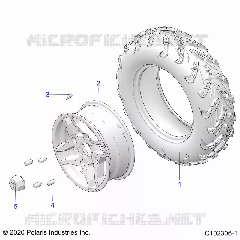 WHEELS, FRONT TIRE