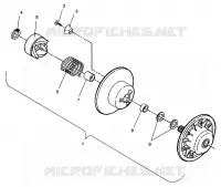 DRIVEN CLUTCH ASSEMBLY SUPER SPORT 0940743 (4927742774022A)