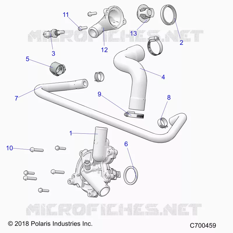 ENGINE, WATERPUMP AND BYPASS