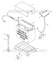 BATTERY BOX HURRICANE B974473 AND INTL. HURRICANE I974473 (4941044104B006)