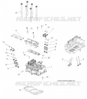 ENGINE, CYLINDER HEAD, CAM AND VALVES
