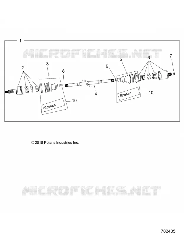 DRIVE TRAIN, REAR HALF SHAFT
