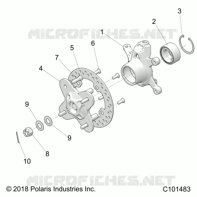 FRONT SUSPENSION HUB AND STEERING KNUCKLE- A20SGE95AK (C101483)