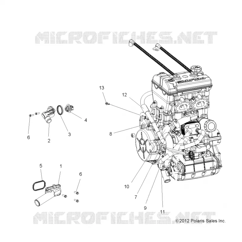 COOLING, THERMOSTAT AND BYPASS