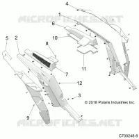 REAR BODYWORK FENDERS AND BEZELS- Z22NAS99CZ (C700248-8)