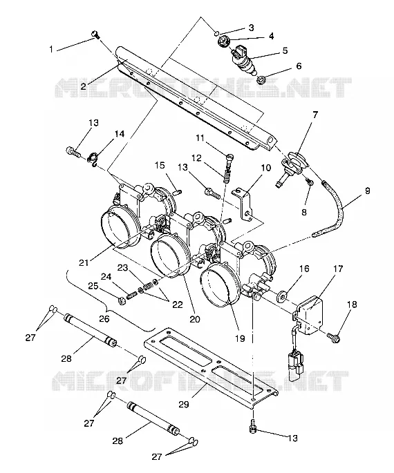 THROTTLE   ASSEMBLY RXL / 0930768 AND RXL SKS / 0930568 (4922992299033A)