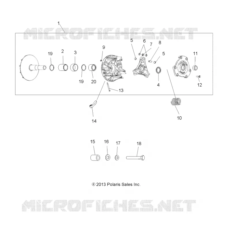 DRIVE TRAIN, PRIMARY CLUTCH