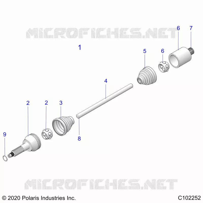 DRIVE TRAIN, REAR DRIVE SHAFT