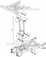 REAR STRUT STABILIZER MAGNUM 6X6 W97AE42A AND SWEDISH MAGNUM 6X6 S97AE42E (4940754075D002)