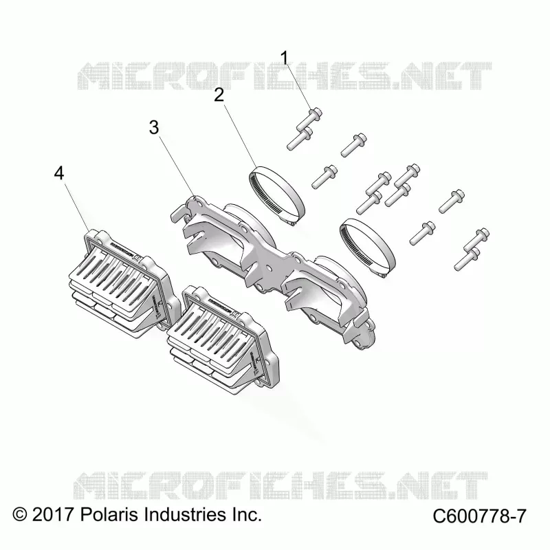 ENGINE, REED VALVE AND THROTTLE BODY ADAPTOR