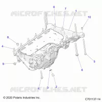 OIL PAN, MOUNTING