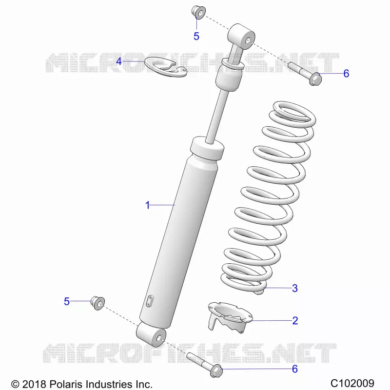 SUSPENSION, FRONT SHOCK