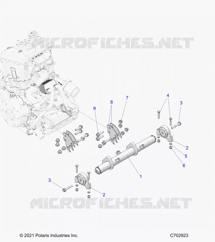 ENGINE, MOUNTING & LONG BLOCK