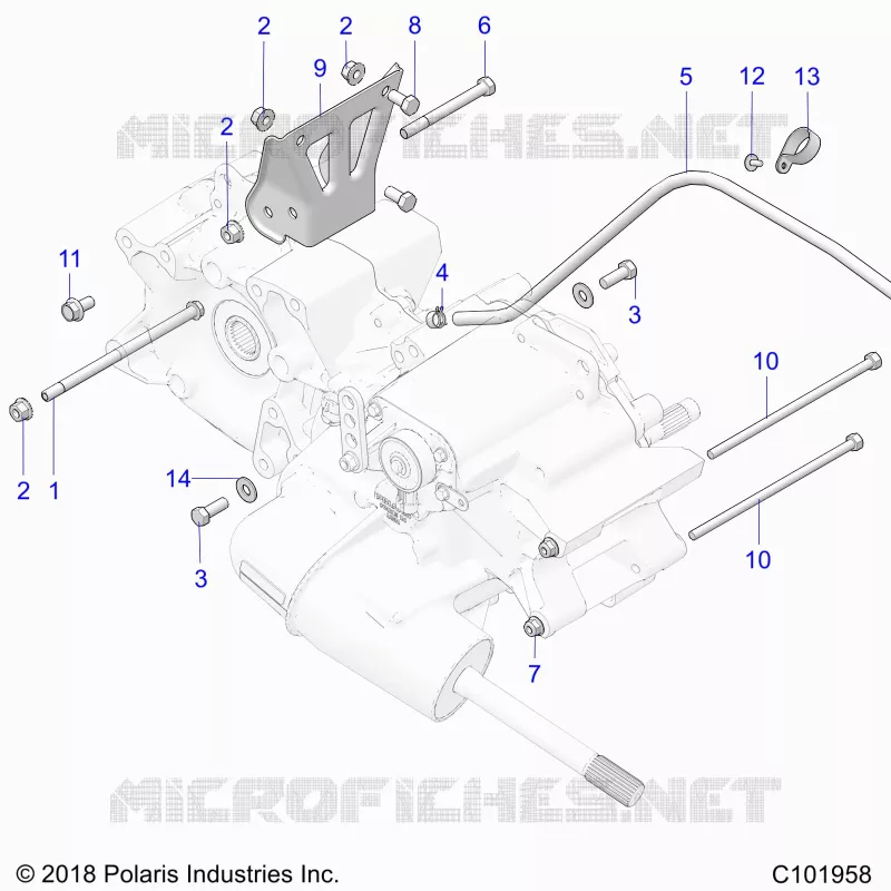 DRIVE TRAIN, MAIN GEARCASE MOUNTING
