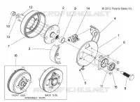 WHEELS, COMPONENTS, END, LEFT REAR