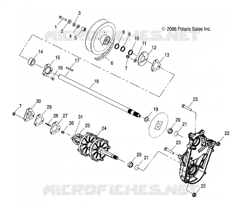 DRIVE TRAIN, DRIVE SHAFT AND JACKSHAFT