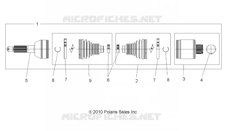 DRIVE TRAIN, REAR DRIVE SHAFT