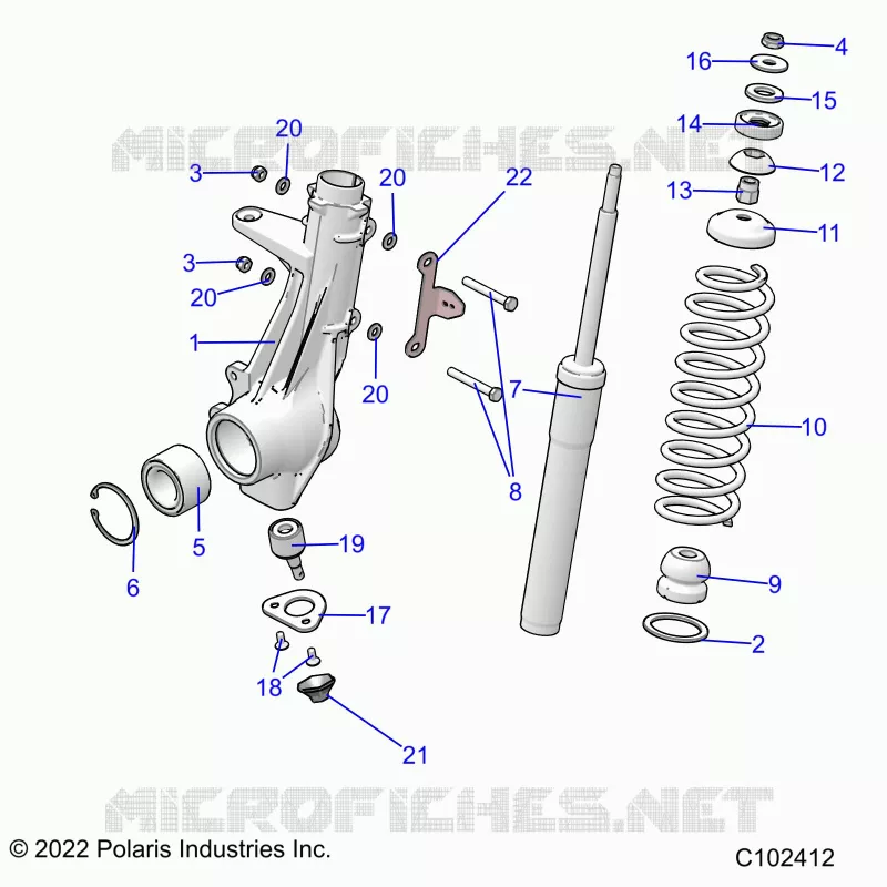 SUSPENSION, FRONT STRUT 