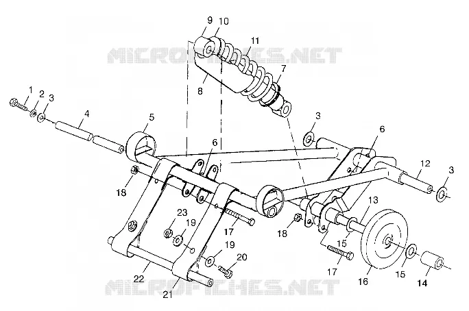FRONT TORQUE ARM  TRAIL TOURING 0982362 AND EUROPEAN TRAIL TOURING E982362 (4942314231B013)