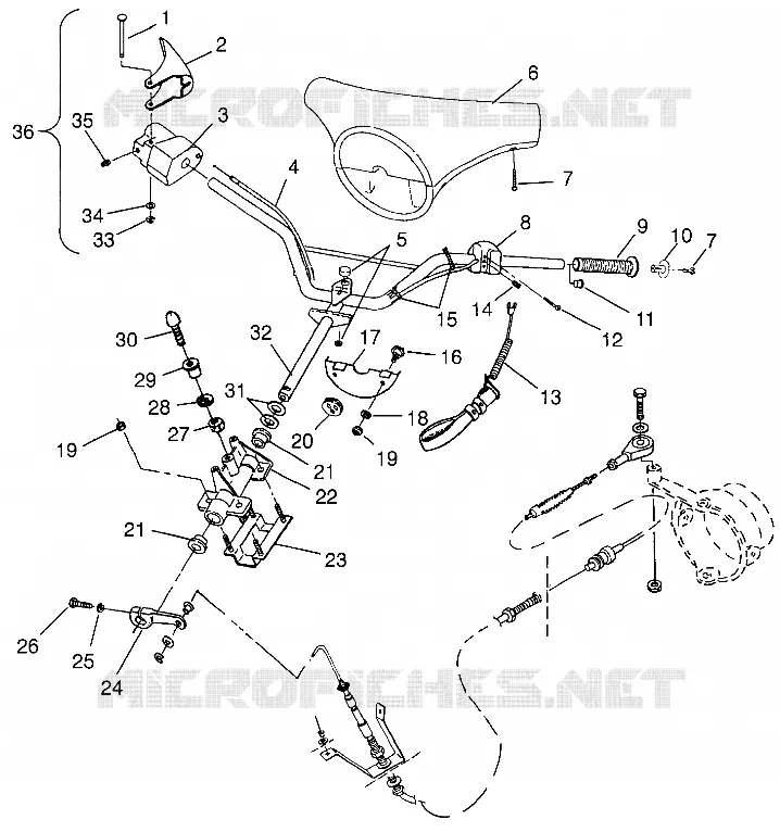 STEERING SLT 700 B964166 AND INTL. SLT 700 I964166 (4933923392A012)